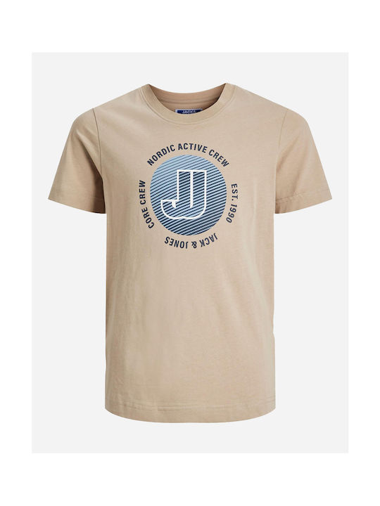 Jack & Jones Παιδικό T-shirt Μπεζ