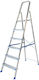Pankoskal Leiter Aluminium mit 4+1 Stufen 177cm