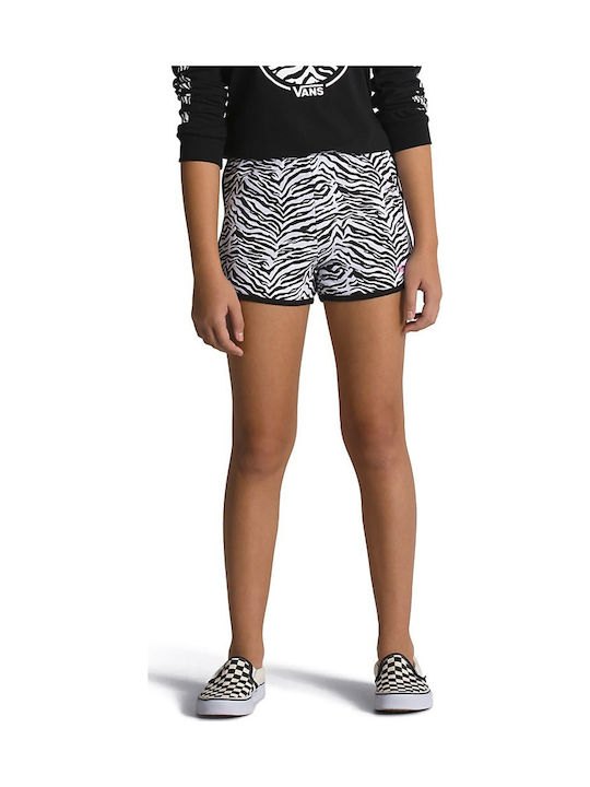Șort/Salopetă Copii din Material Textil Zebra Daze Alb