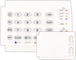 Paradox 10Z Tastatură de control acces securitate în Alb Culoare PA.00.K10.HR Paradox 10Z Tastatură de control acces securitate în Alb Culoare PA.00.K10.HR