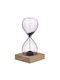 ArteLibre Office Hourglass Decoration from Glass 16cm in Beige color