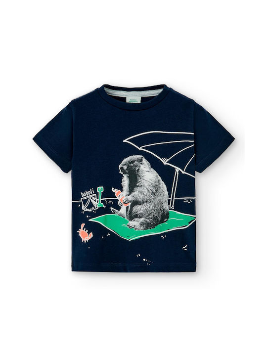 Boboli Kids T-shirt Navy Blue