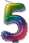 Procos Birthday Candle Number "5" Multicolored 92680