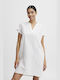 B.young κοντό λινό φόρεμα 20811336 White