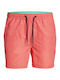 Jack & Jones Jpstfiji Jjswim Branded Herren Badebekleidung Shorts Hot Coral