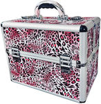 TC-1066R Metallic Cosmetic Case Pink H28.5xW36.5xD23.5cm