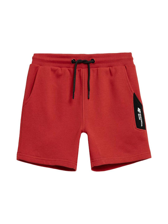 4F Kids Athletic Shorts/Bermuda Red