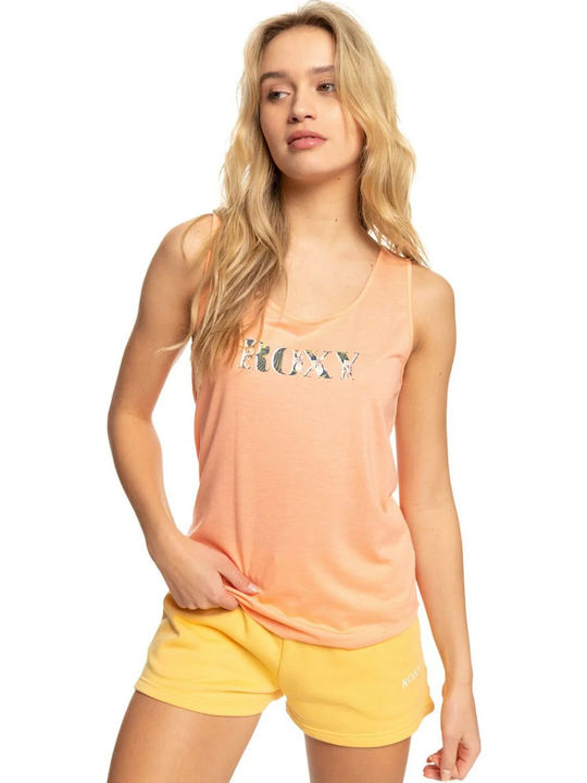 Losing My Mind Women's Athletic Blouse Sleeveless Orange