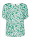Vero Moda Women's Summer Blouse Short Sleeve Green