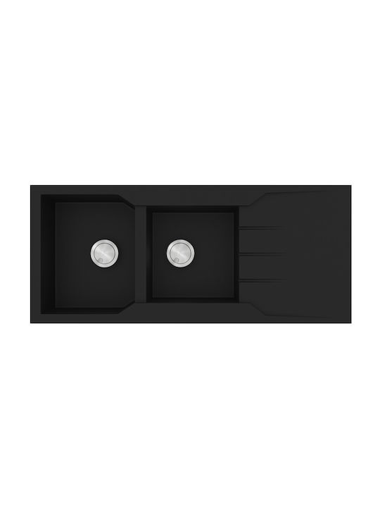 Sanitec Ultra Granite Drop-In Sink Left Synthet...