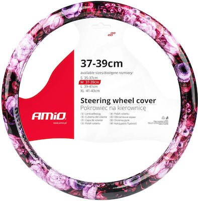 AMiO Car Steering Wheel Cover with Diameter 39cm Synthetic Multicolour