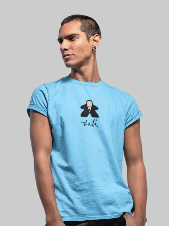 Tricou Dali Meeple - SKY BLUE