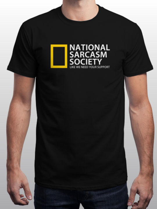 Baumwollbluse schwarz National Sarcasm Society