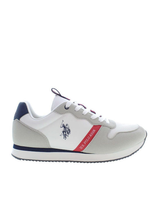U.S. Polo Assn. Ανδρικά Sneakers Λευκά