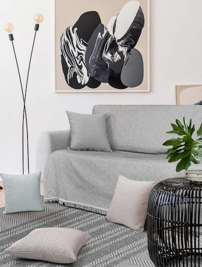 Madi Monocolore Ριχτάρι Πολυθρόνας 170x180εκ. Grey 2819-01