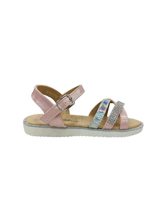 Girl's sandal with rhinestones BC6880-S Pink