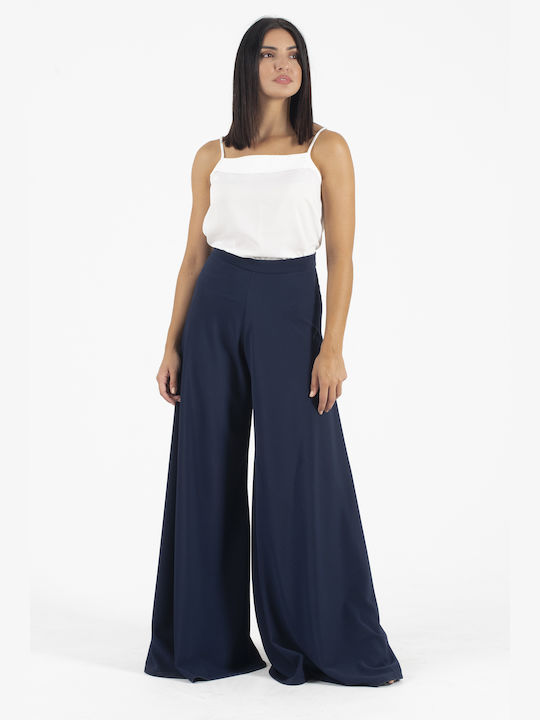 JULY TWO WOMEN'S DARK BLUE DARK PANTS AW173114