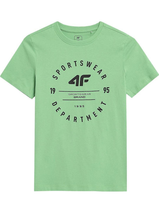 4F Παιδικό T-shirt Πράσινο