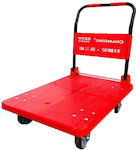 Transport Trolley Chamsong 01816 Foldable for Weight Load up to 380kg Red