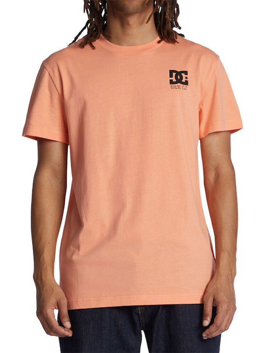 DC T-shirt Bărbătesc cu Mânecă Scurtă Portocaliu