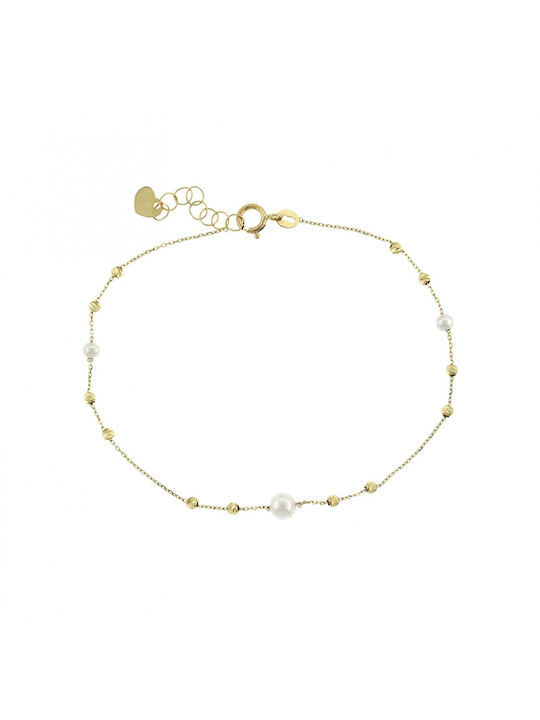 ART D OR - BRACELET IN GOLD K14 WITH PEARLS ADB-P-104