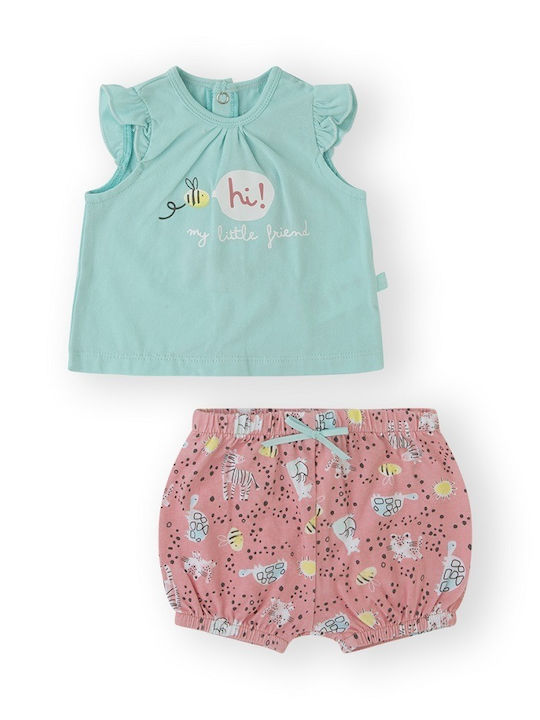 Set von Shorts-Blouse ärmellose Shorts Blau Mädchen Kanada Haus 23341510