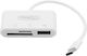 Treqa USB-5-TC Card Reader USB 2.0 για SD Λευκό