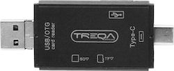 Treqa Card Reader USB 2.0 micro USB Type-C for /S/D/ / / / / /