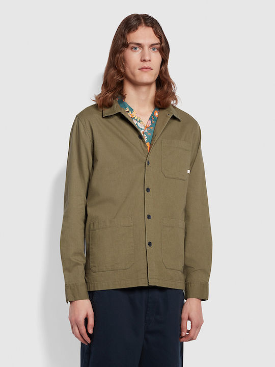 Farah Leckie Overshirt Khaki