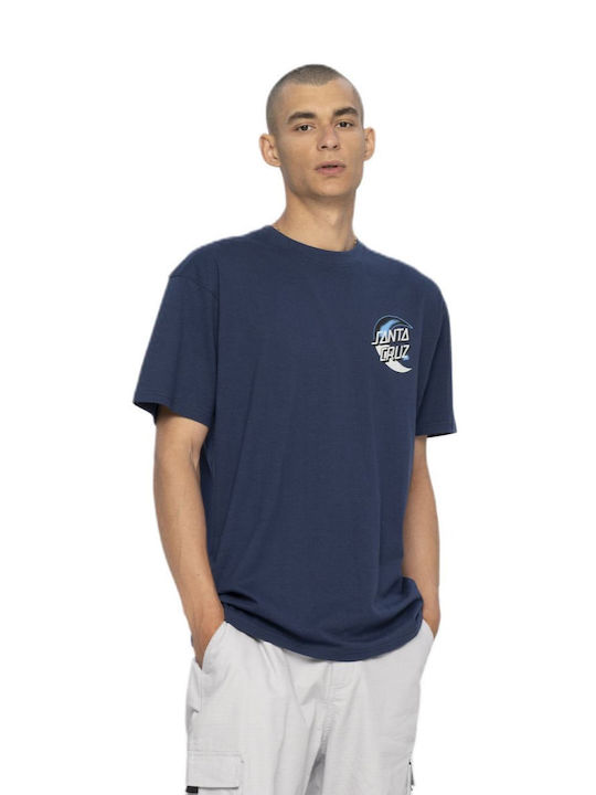 Santa Cruz Herren T-Shirt Kurzarm Marineblau