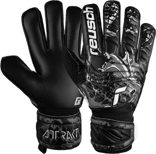 Reusch Attrakt Solid Голмански ръкавици за Възрастни Черен