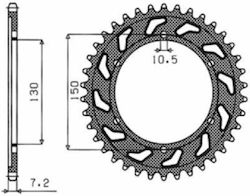 Glazing Back 300 47 Teeth SUNSTAR51677