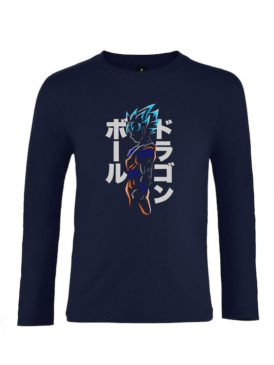 Copil Long Sleeve Unisex "Dragonball Fanart" French Navy