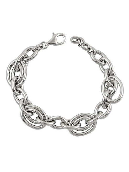 KIKI CORE Collection rhodium plated silver bracelet 925