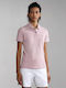 Napapijri Women's Polo Blouse Short Sleeve Pink
