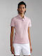 Napapijri Damen Polo Bluse Kurzarm Rosa