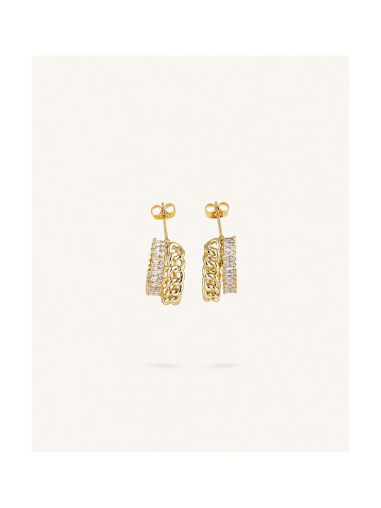 StanStefan Earrings Hoops Gold Celia