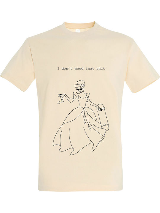 T-shirt Unisex " Cinderella Streatwear " Cream