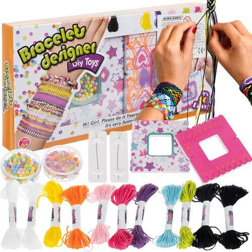 Kruzzel Jewelry Bracelet Making Kit for Children 6+ years old Years