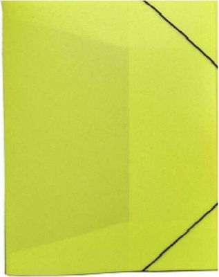 Plastic Rubber box 25x33x3cm Yellow Transparent FR-840YL