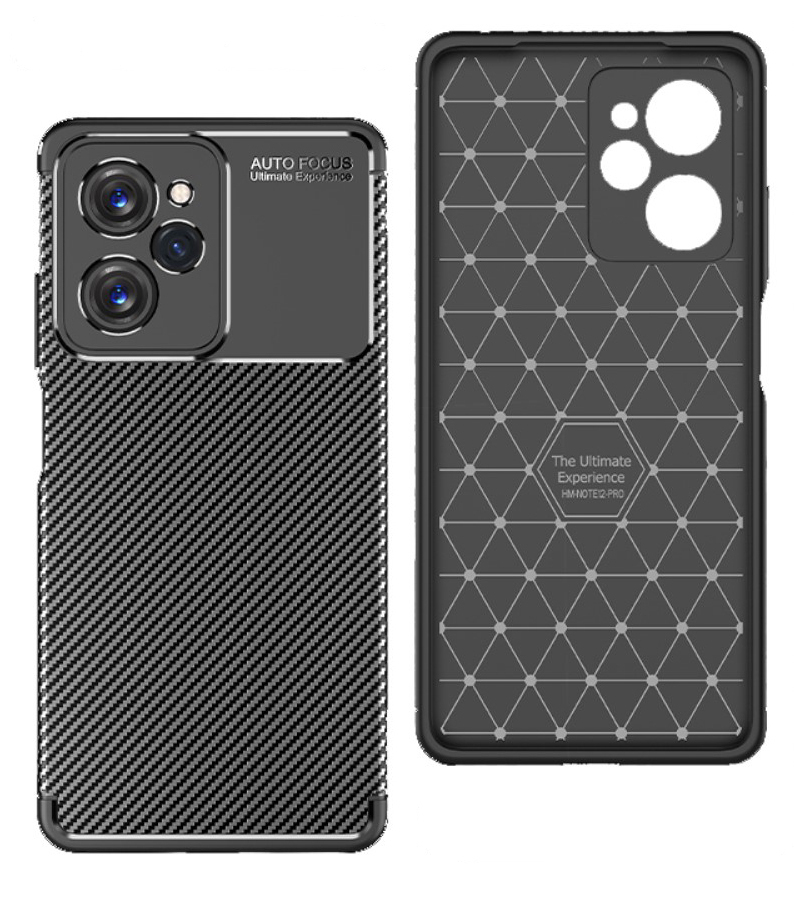 Carbon Safe Camera Resistance Θήκη Xiaomi Redmi Note 12 Pro 5g Poco X5 Pro 5g Black Skroutzgr 3741