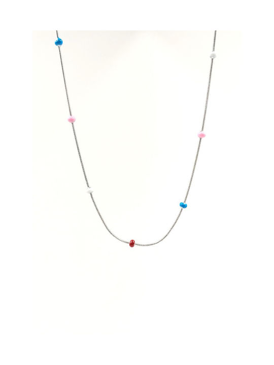 Women's Steel Necklace in Silver Color