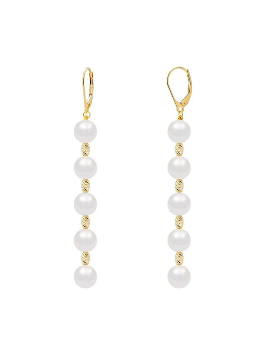 Earrings with fresh water pearls Fresh Water Pearl 8,0-9,0mm K14 110888 Pearls