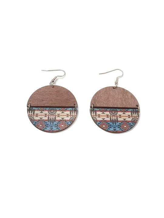 Women's Boho Wooden Earrings - Ethnic