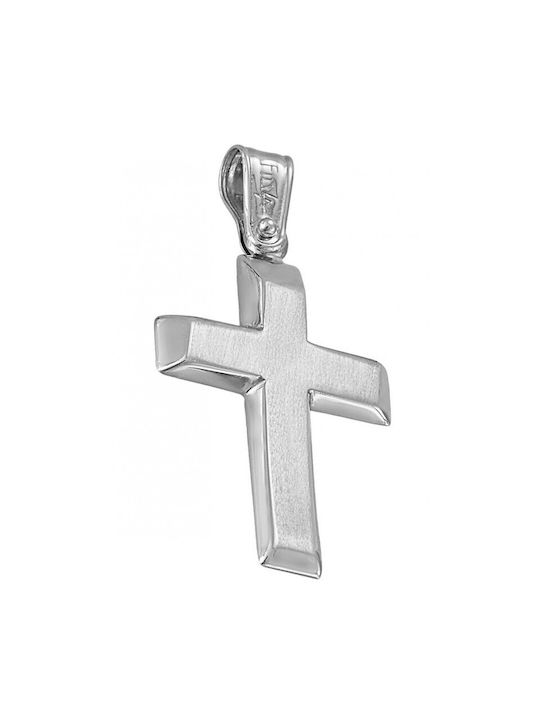 Cross in white gold ST26537F 18 Carat