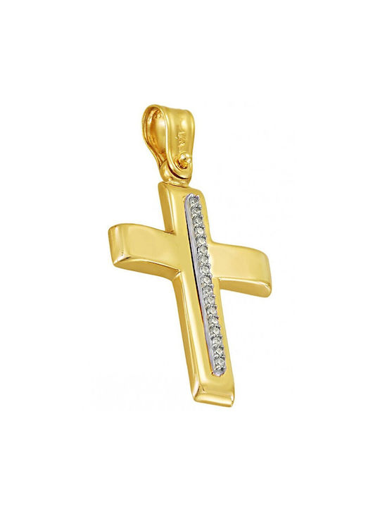 Goldkreuz ST25598F 14 Karat Goldkreuz