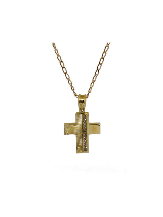 Kreuz der Taufe Gold 14 Karat