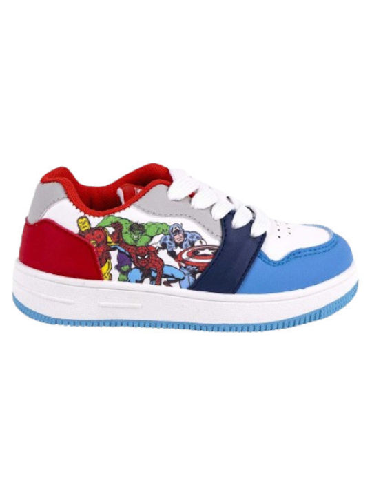 Avengers Kids Sneakers White Blue Size 29