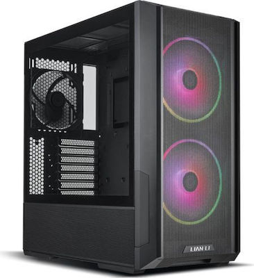 Lian Li Lancool 216 RGB Gaming Midi Tower Κουτί Υπολογιστή με Πλαϊνό Παράθυρο Μαύρο