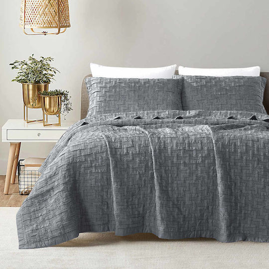 Borea Africa Set Pique Blanket Super King 230x245cm Gray